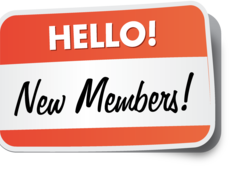 Welcome New Members!